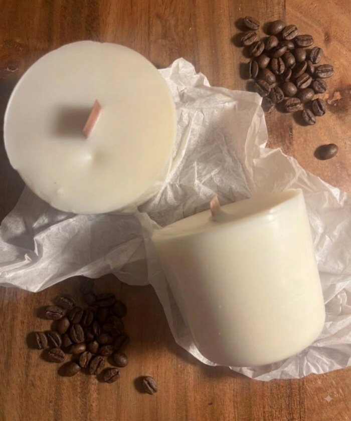 REFILL náplň sójová sviečka KÁVA-KAPUČÍNO  jemná kávová vôňa